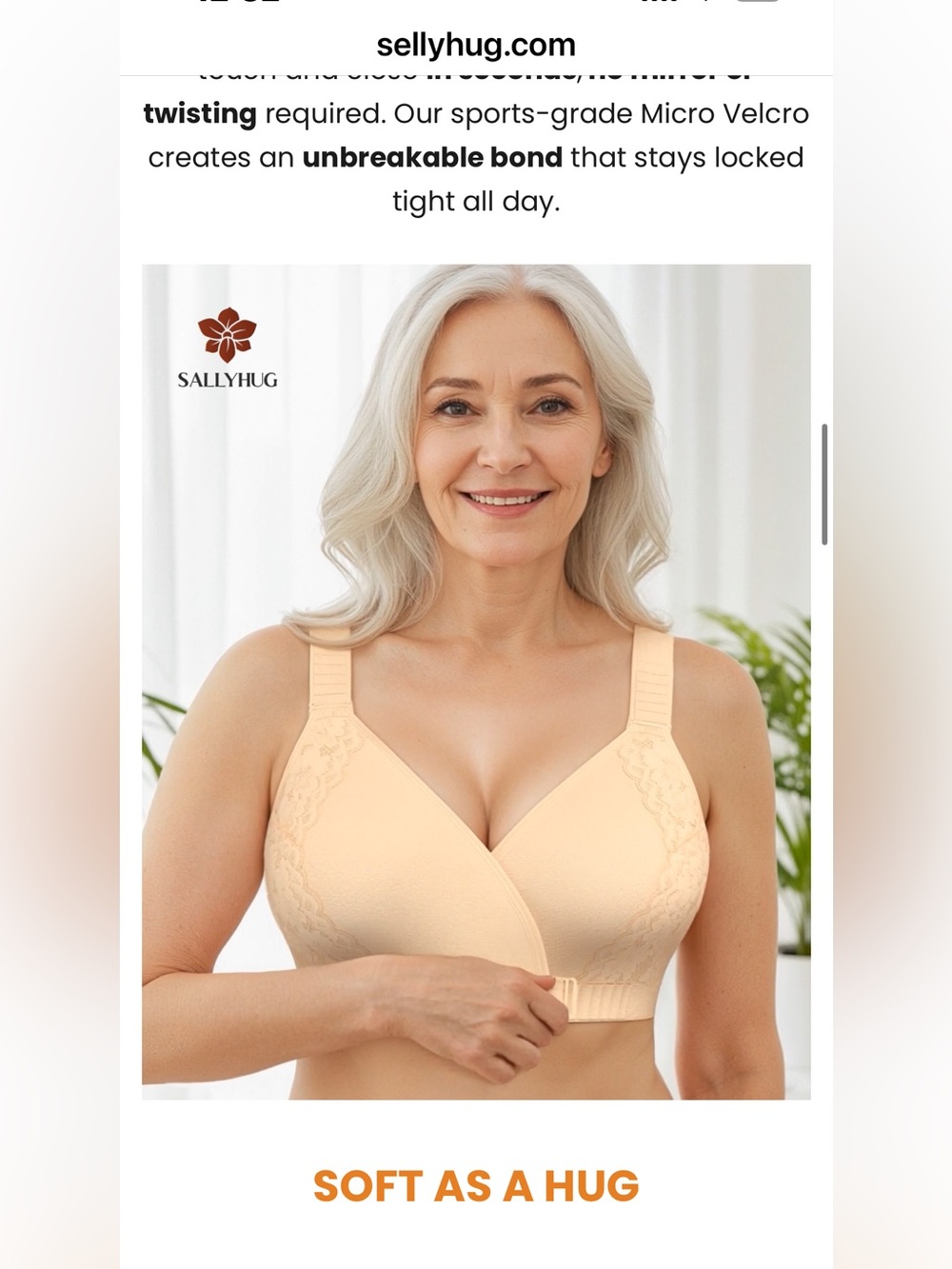 Sellyhug medium Comfort Seamless Nude Wireless Bra with Wide Straps